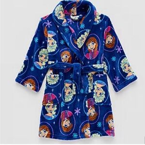 Frozen Kids Robe - Blue Size: 4T 3T 2T